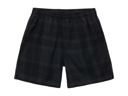 Stussy x Our Legacy Work Shop Laguna Short Overdye Black Flannel Check