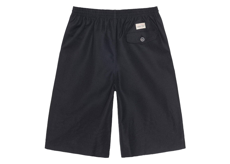 Stussy x Our Legacy Work Shop Laguna Wool Short Black Stark Wool