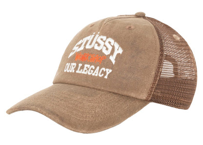 Stussy x Our Legacy Work Shop Low Profile Trucker Cap Brown