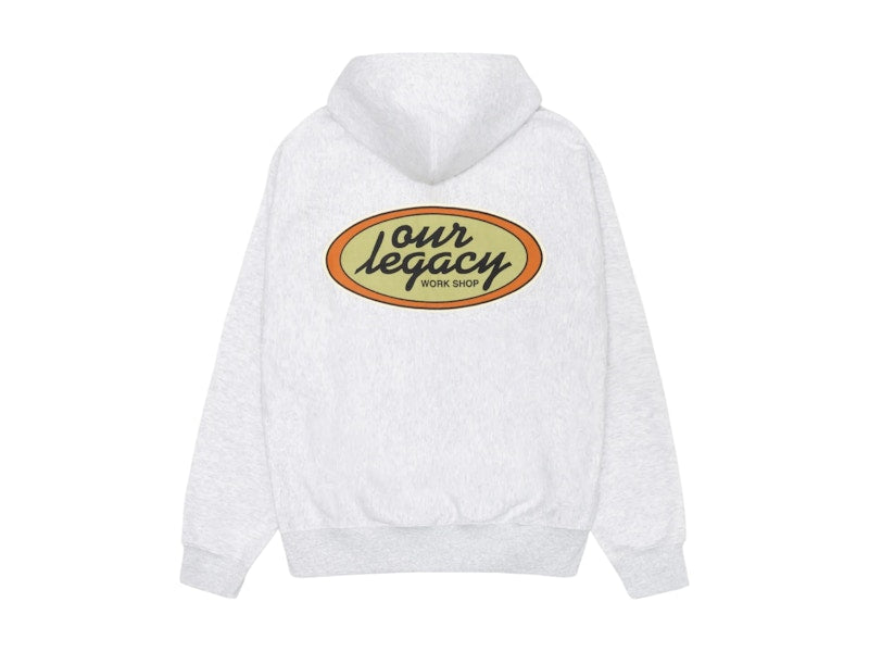 Stussy x Our Legacy Work Shop Oval Zip Hoodie Ash Heather