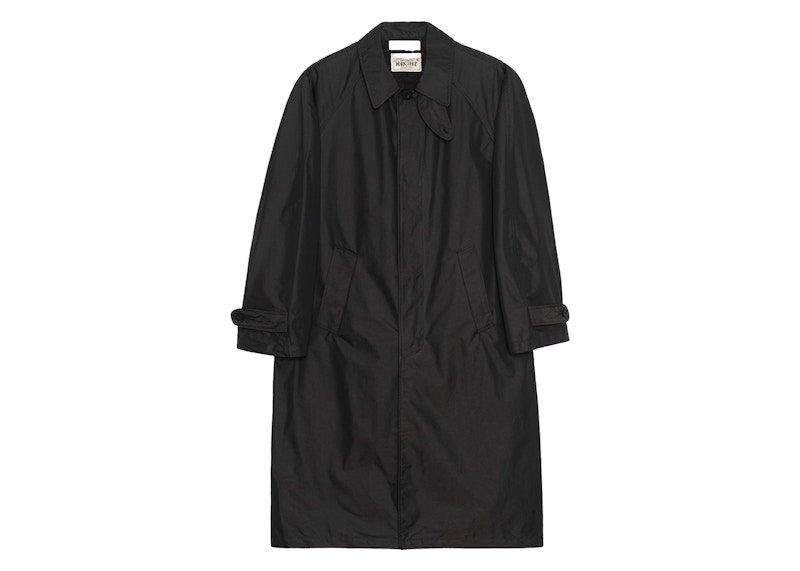 Stussy x Our Legacy Work Shop Raglan Car Coat Soot Black Solaro