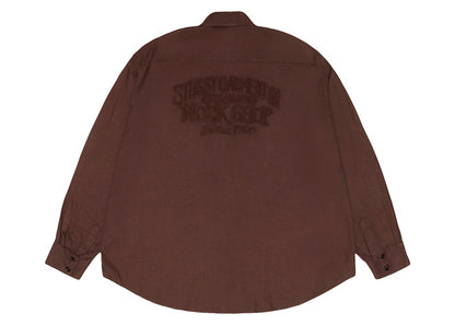 Stussy x Our Legacy Work Shop Rocco Shirt Umber Twill Flannel