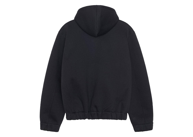 Stussy x Our Legacy Work Shop Scuba Zip Hoodie Black Scuba
