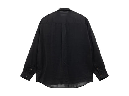 Stussy x Our Legacy Work Shop Shirt Black Cotton Silk