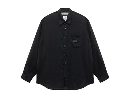 Stussy x Our Legacy Work Shop Shirt Black Cotton Silk