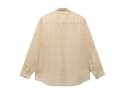 Stussy x Our Legacy Work Shop Shirt Sand Cotton Silk