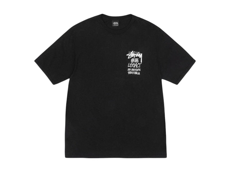 Stussy x Our Legacy Work Shop Surfman Pigment Dyed Tee Black