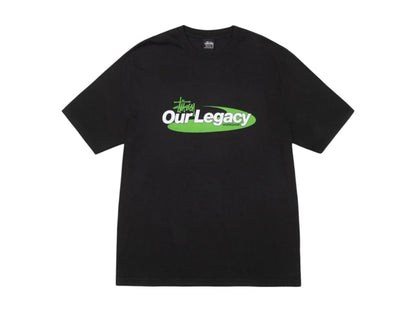 Stussy x Our Legacy Work Shop Swirl Pigment Dyed Tee Black
