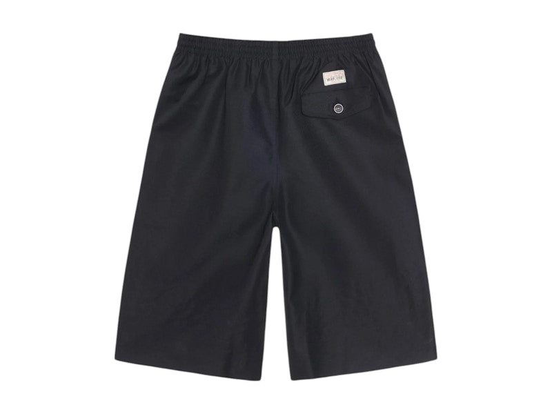Stussy x Our Legacy Work Shop Tall Laguna Short Black Wool
