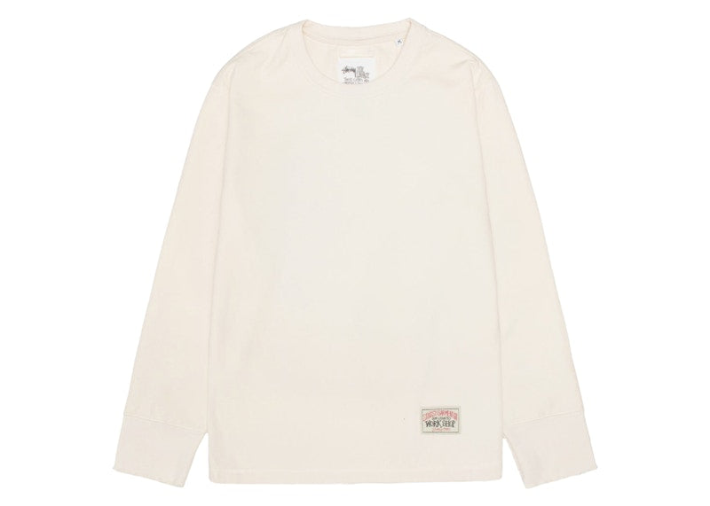 Stussy x Our Legacy Work Shop Thermal Longsleeve Cream Compact Cotton