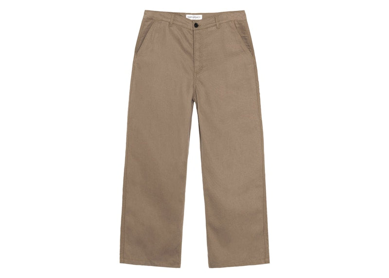 Stussy x Our Legacy Work Shop Twill Work Pant Olive Cavalry Twill