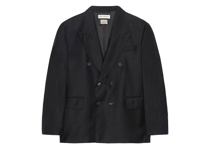 Stussy x Our Legacy Work Shop Unconstructed Double-Breasted Blazer Shadow Grey Wool