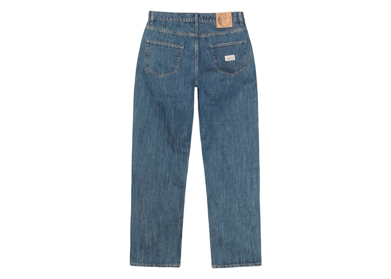Stussy x Our Legacy Work Shop Work Cut Jean Blue Nep Wash
