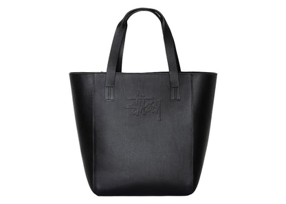Stussy x Our Legacy Work Shop Work Tote Black Leather