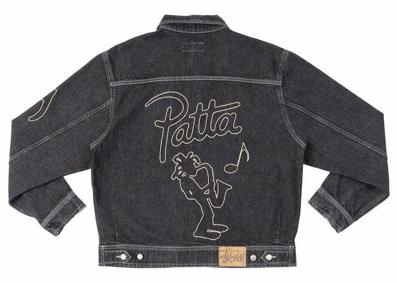Stussy x Patta Zip Work Jacket Black