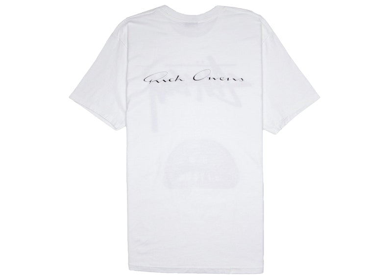 Stussy x Rick Owens World Tour Collection T-shirt White