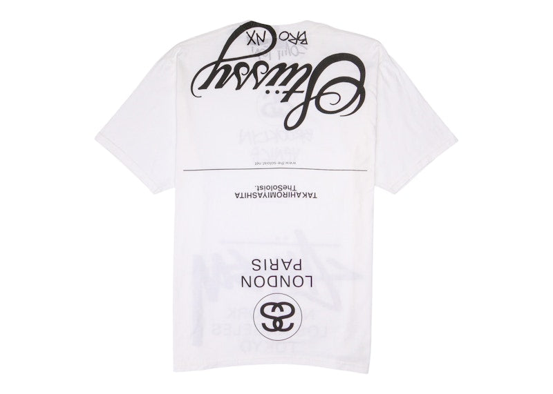 Stussy x Takahiro Miyashita The Soloist World Tour Collection T-shirt White