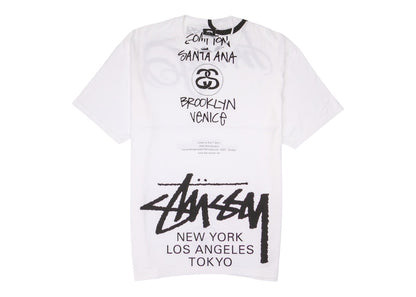 Stussy x Takahiro Miyashita The Soloist World Tour Collection T-shirt White