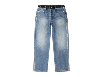 Stussy x Wales Bonner Studded Jean Washed Blue
