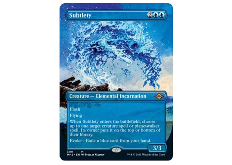 Subtlety (Borderless) Magic: The Gathering TCG Modern Horizons 2 Mythic #309 (Ungraded)