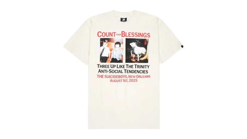 $uicideboy$ G59 Records Count Your Blessings Tee Off-White
