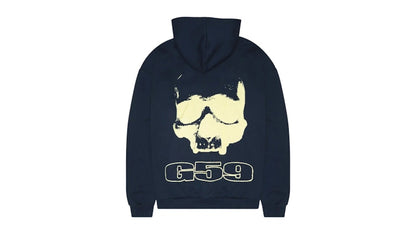 $uicideboy$ G59 Records Skull Logo Glow Hoodie Navy