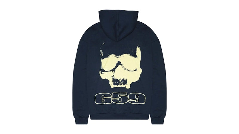 $uicideboy$ G59 Records Skull Logo Glow Hoodie Navy