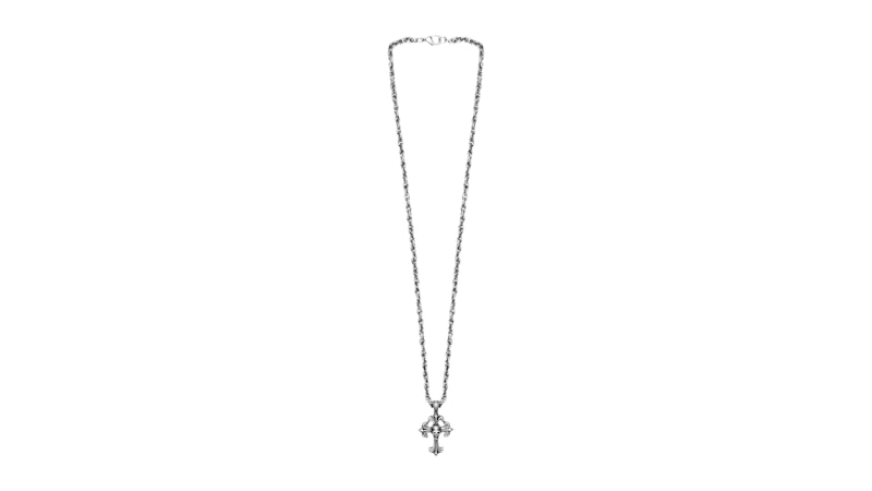 $uicideboy$ LB Chrome Cross Pendant Silver