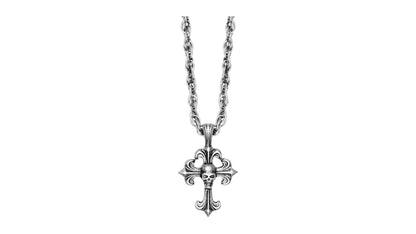 $uicideboy$ LB Chrome Cross Pendant Silver