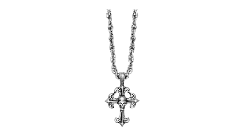 $uicideboy$ LB Chrome Cross Pendant Silver