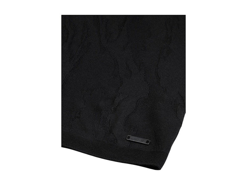 Sun Day Red x Tiger Woods 3D Knit Cashmere Tonal Camo Vest Black