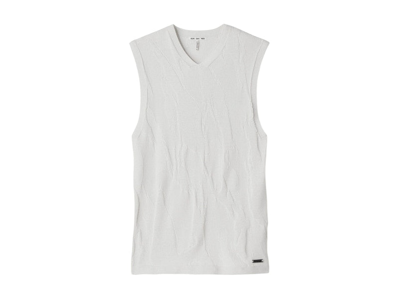 Sun Day Red x Tiger Woods 3D Knit Cashmere Tonal Camo Vest Moon