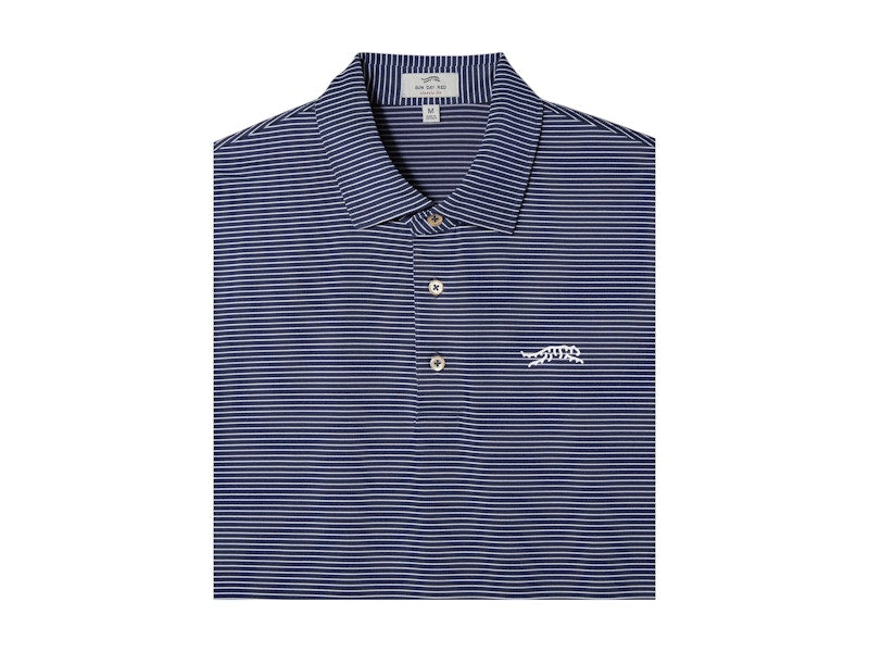 Sun Day Red x Tiger Woods Classic Stripe Polo Medium Blue