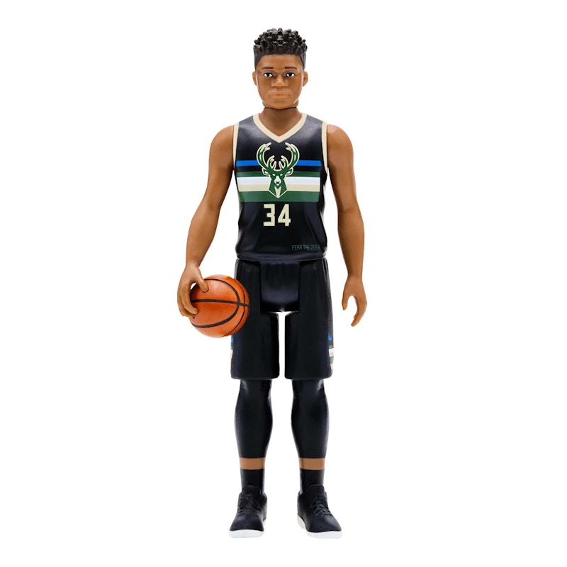 Super7 Supersports NBA Milwaukee Bucks Giannis Antetokounmpo Action Figure Black