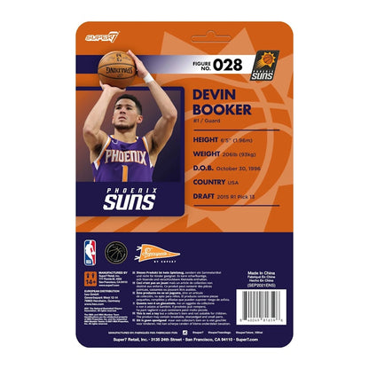 Super7 Supersports NBA Phoenix Suns Devin Booker Action Figure Purple