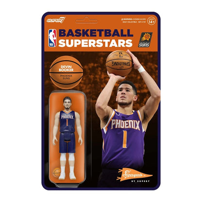 Super7 Supersports NBA Phoenix Suns Devin Booker Action Figure Purple