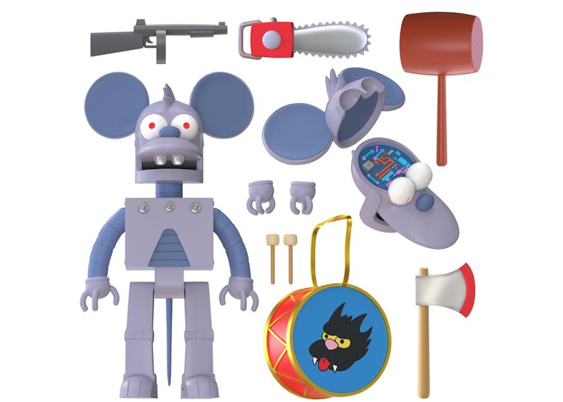Super7 x The Simpsons ULTIMATES! Wave 1- Robot Itchy Action Figure