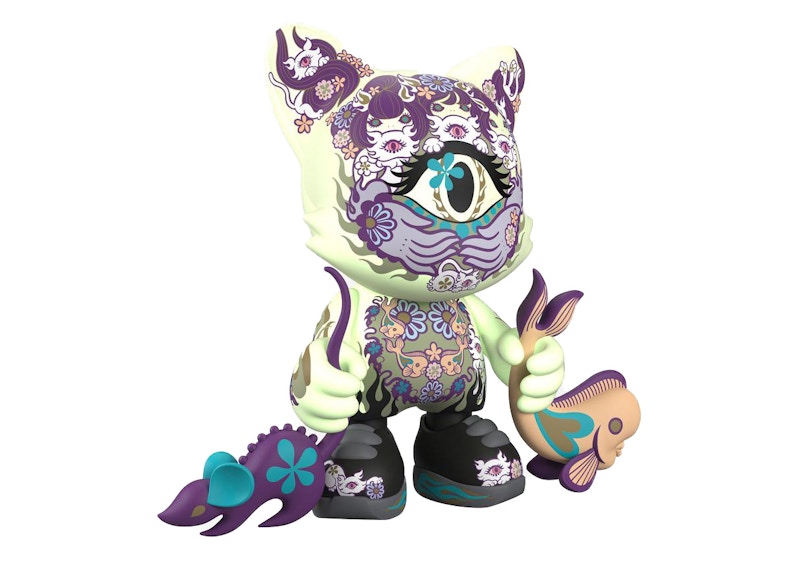 Superplastic Ailurophile Glow Superjanky by Junko Mizuno Figure