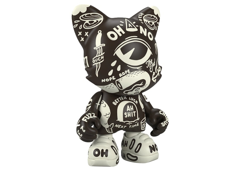Superplastic Oh-No Blackout Uberjanky 15" by McBess Figure Black/Cream
