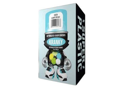 Superplastic Superkranky 8" by Sket One Figure Glow in the Dark Blue