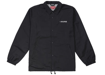 Supreme 1-800 Coaches Jacket Black