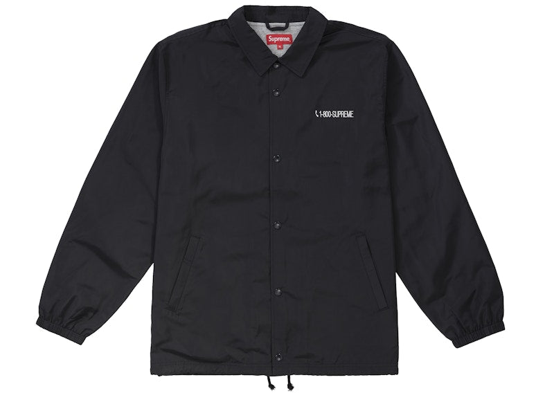 Supreme 1-800 Coaches Jacket Black