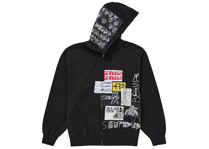 Supreme 176 Zip Up Hooded Sweatshirt Black