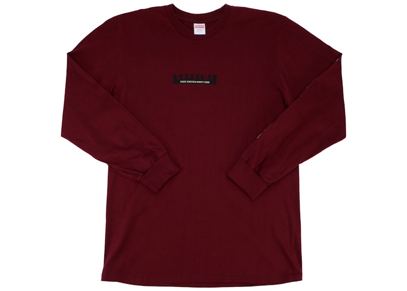 Supreme 1994 LS Tee Burgundy