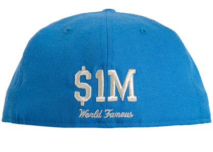 Supreme $1M Metallic Box Logo New Era Light Blue