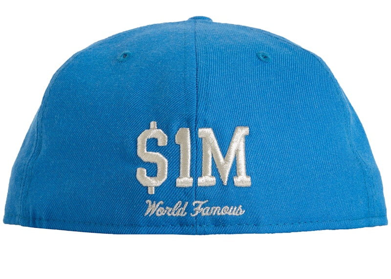 Supreme $1M Metallic Box Logo New Era Light Blue
