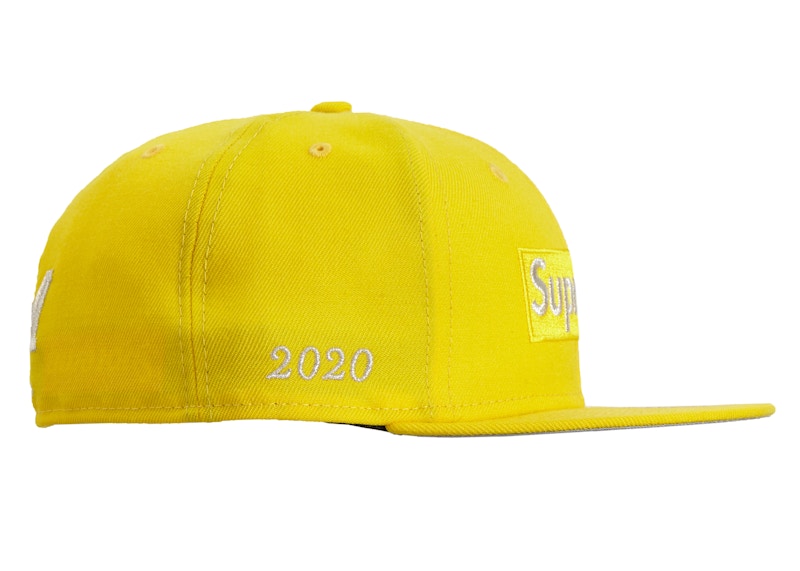 Supreme $1M Metallic Box Logo New Era Yellow