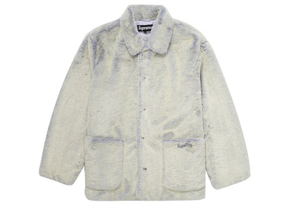 Supreme 2-Tone Faux Fur Shop Coat Lilac