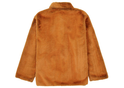 Supreme 2-Tone Faux Fur Shop Coat Orange