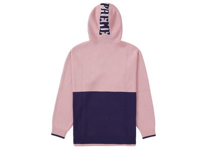 Supreme 2-Tone Hooded Sweater Pink